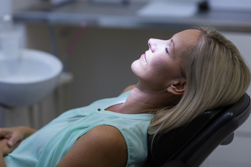 Dental Patient calm under Sedation